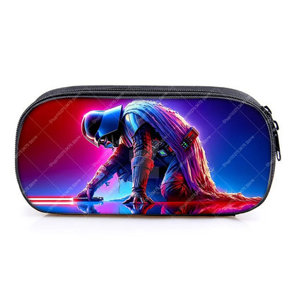 Student Creative Stationery Storage Pouch Accessories Anime Star Wars Cute Pen Case Fashion Printed Pencil Bag School Supplies