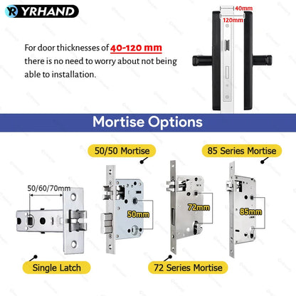 Fingerprint Lock Waterproof Wifi Remote Control Bluetooth TTLock App Card Digital Code Keyless Electronic Smart Door Lock