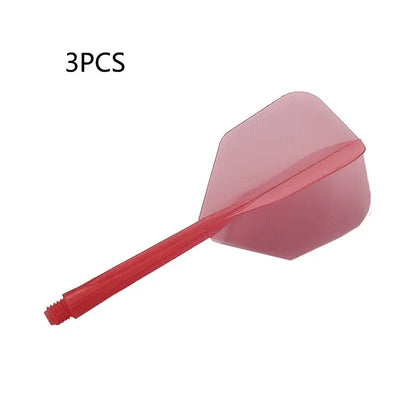 3PCS 2BA Tooth Dart Wing Set Transparent Dart Tail One-Piece Durable Fall Resistance Blade Darts Plastic