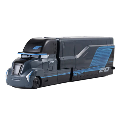Pixar Car 2 Car 3 Storm Jackson Truck Lightning McQueen No：4 28 33 63 Container Truck Die Casting Mack Model Child Birthday Gift
