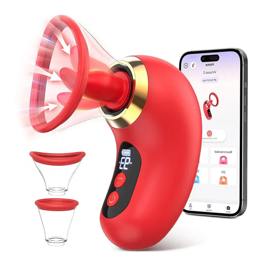 New wireless app woman nipples clitoris licker tongue vibrator orgasm vagina sucking stimulator masturbator sex toys for couples
