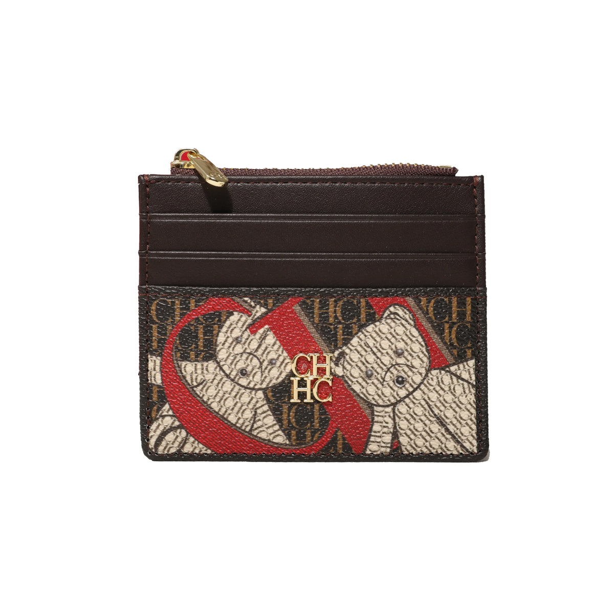 CH Women's Bag Wallet Exquisite Compact Convenient Decoration Durable Elegant Brand Design Sense Letter Decoration Zipper