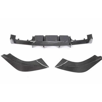 For BMW M2 F87 M2C Carbon Fiber Back lip Car Rear Bumper Diffuser Rear Splitters Spoiler V Style Car Accessories Body Kits