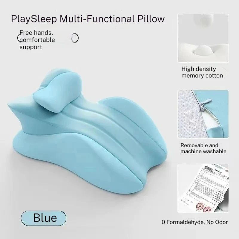 Couples Butt Cushion Adults Sitting Lying Bed Waist Cushion Memory Foam Office Chair Washable Backrest & Lumbar Support