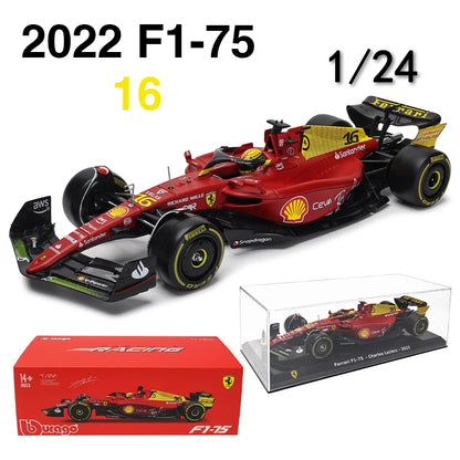 Bburago 1:24 2022~2025 F1 serie various style Mercedes-AMG W15 #44Hamilton #63George  Alloy Car Model Ferrari Red Bull McLaren
