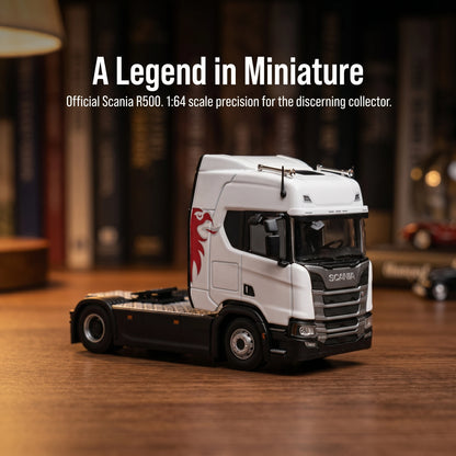 1:64 Scania R500 Heavy Truck Model - Eight-Axle Semi-Trailer Heavy-Duty Truck Model, Perfect Gift for Truck Enthusiasts & Hobby