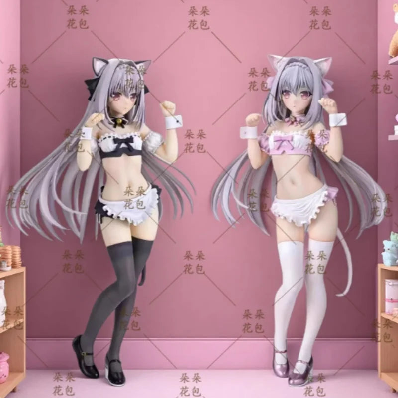 Anime Figure Q Six 1/6 Sakurakoji Luna Cat Ear Maid Tsuki Ni Yorisou Otome No Sahou Collectible Model