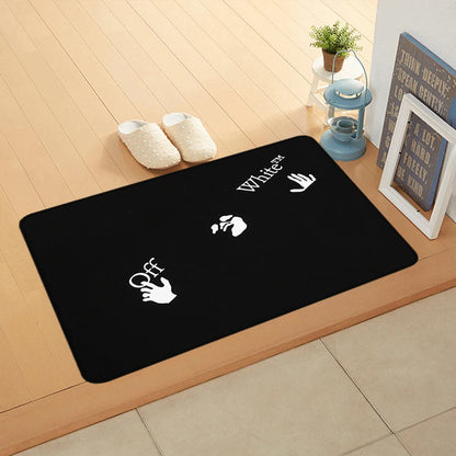 Door Mats Interior Bedside Foot Rug Welcome Floor Mat for Entryway Off-white Soft Hallway Carpet Kitchen Rugs Fluffy Home Decor