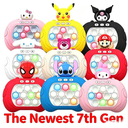 New Stitch Smile Quick Push Game Pop Up Fidget Bubble Electronic Pop it Pro Game Lightweight Anti-Stress Toy Adult Children Gift