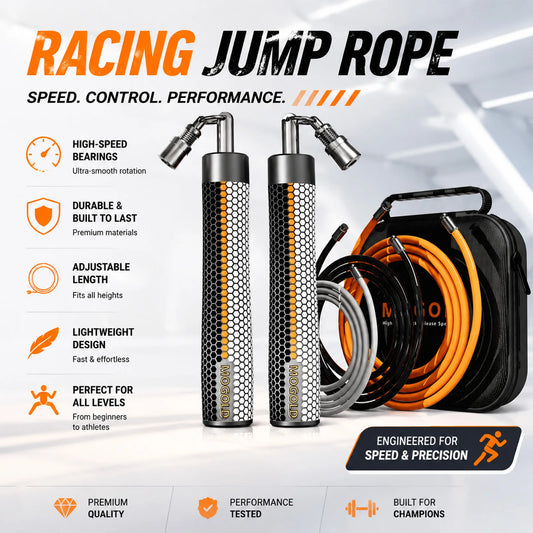 Jump Rope Fitness Workout Weighted Handle Crossfit Rope Gym Boxing Professional Men Women Sports Exercise Weights