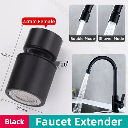 Bathroom Household Faucet Nozzle Rotating Head Aerator Water-saving Splash-proof Brass Tap Spray Extender Sink  Faucet Bubbler