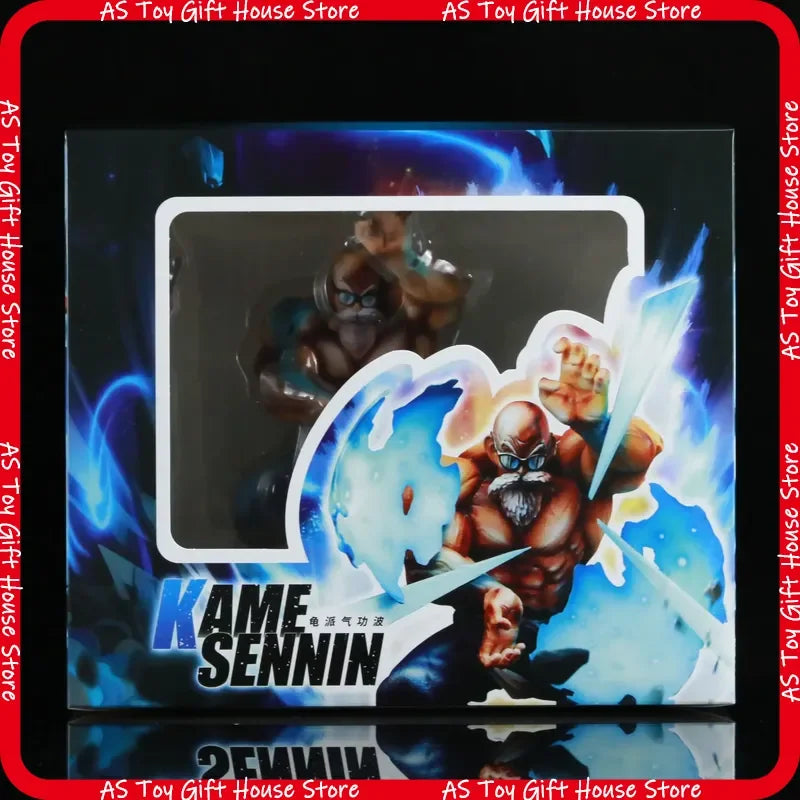 26cm Dragon Ball New Hot Sell Anime Kame Sennin Kamehameha Change Head Action Figures Pvc Statue Collection Model Toys Gifts