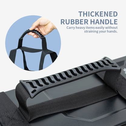 Computer Tower Transport with Handle Universal PC Tower Carrying Strap Gaming Desktop Belt with Side Pockets for Cables Mouse