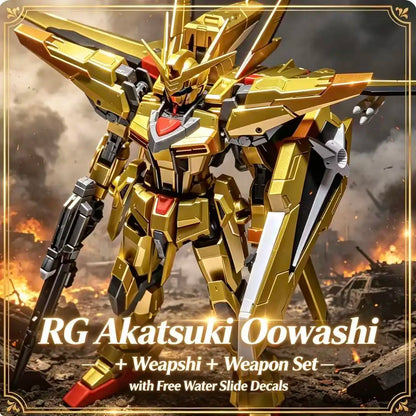 RG41 1/144 ORB-01 Akatsuki Oowashi Pack Gold Plated Assembly Model Kit Mobile Suit Gunpla Action Figure Anime Mecha Toy Boy Gift
