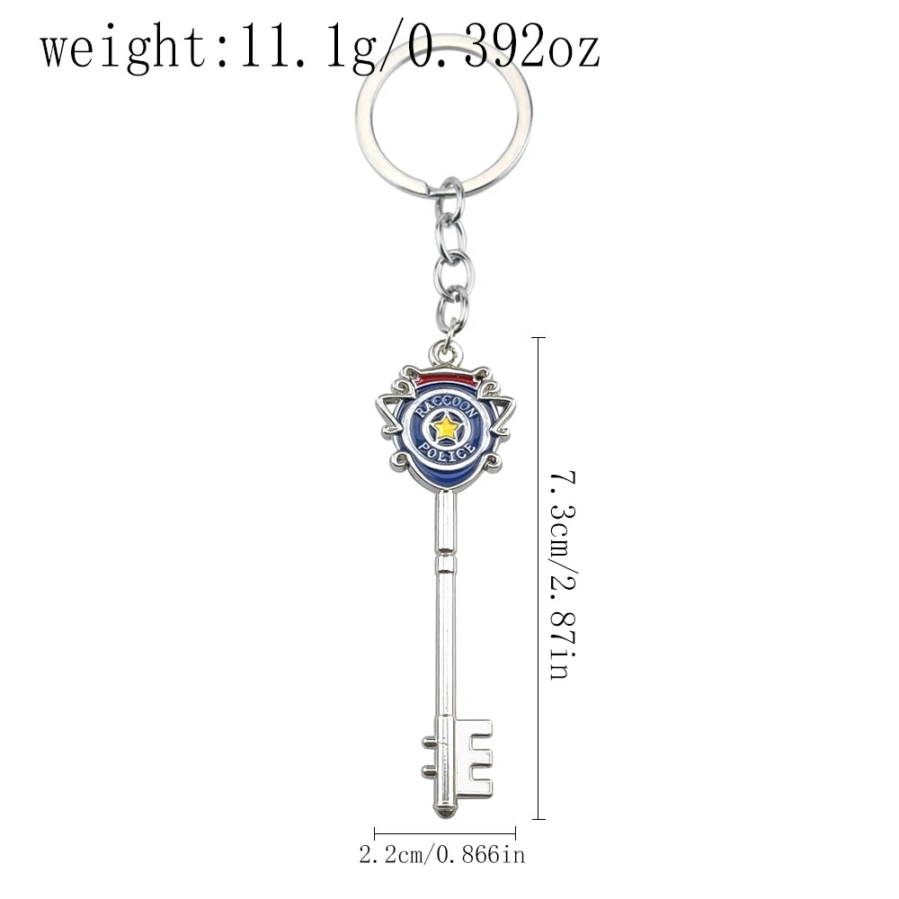 Residents Evils Key Chain Adornment Gifts Car Keychain Toy Umbrella Corporation Sublimation Blank Keyring Edc Necklace Jewelry