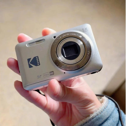 KODAK PIXPRO FZ55-RD 16MP Digital Camera 5X Optical Zoom 28mm Wide Angle 1080P Full HD Video 2.7" LCD Vlogging Camera