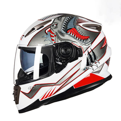 Full Face Motorcycle Helmet for Men and Women, DOT Approved Downhill Racing Motorbike Helmet