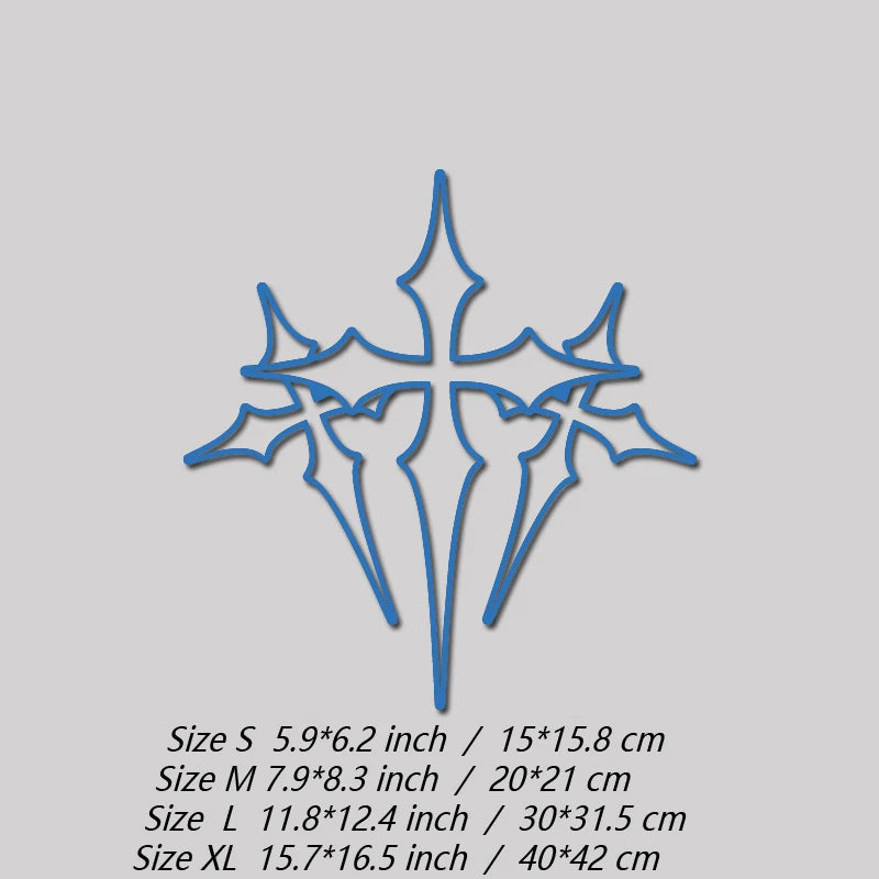 High-Quality Waterproof Three-Cross Stickers for Your Car Faith Expression in a Beautiful Design Automotive Decal