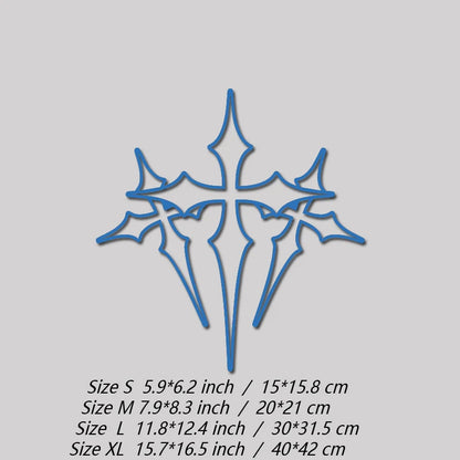 High-Quality Waterproof Three-Cross Stickers for Your Car Faith Expression in a Beautiful Design Automotive Decal