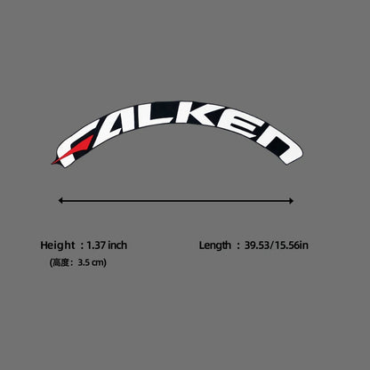 8pcs/lot Car Tire Decor Stickers Car Tuning Universal 3D Permanent PVC Joined Stickers Car Sticker for 4 Wheels Decals