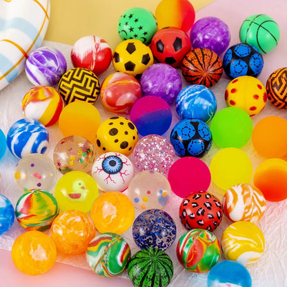 10/20/30pcs Mini Bouncy Ball Children Indoor Outdoor Elastic Jump Balls Toys Float Ball Egg Twisting Machine Toy for Kids TMZ
