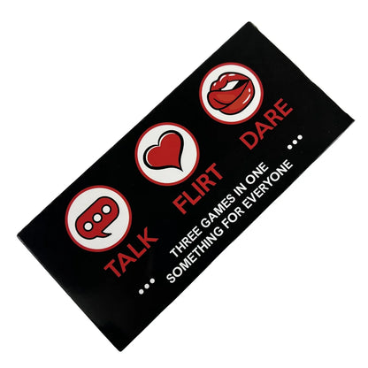 Talk Or Flirt Or Dare Cards Romantic Sexy Date Night Card Game For Couple Lovers Partners Naughty Adult Game Valentine Gifts
