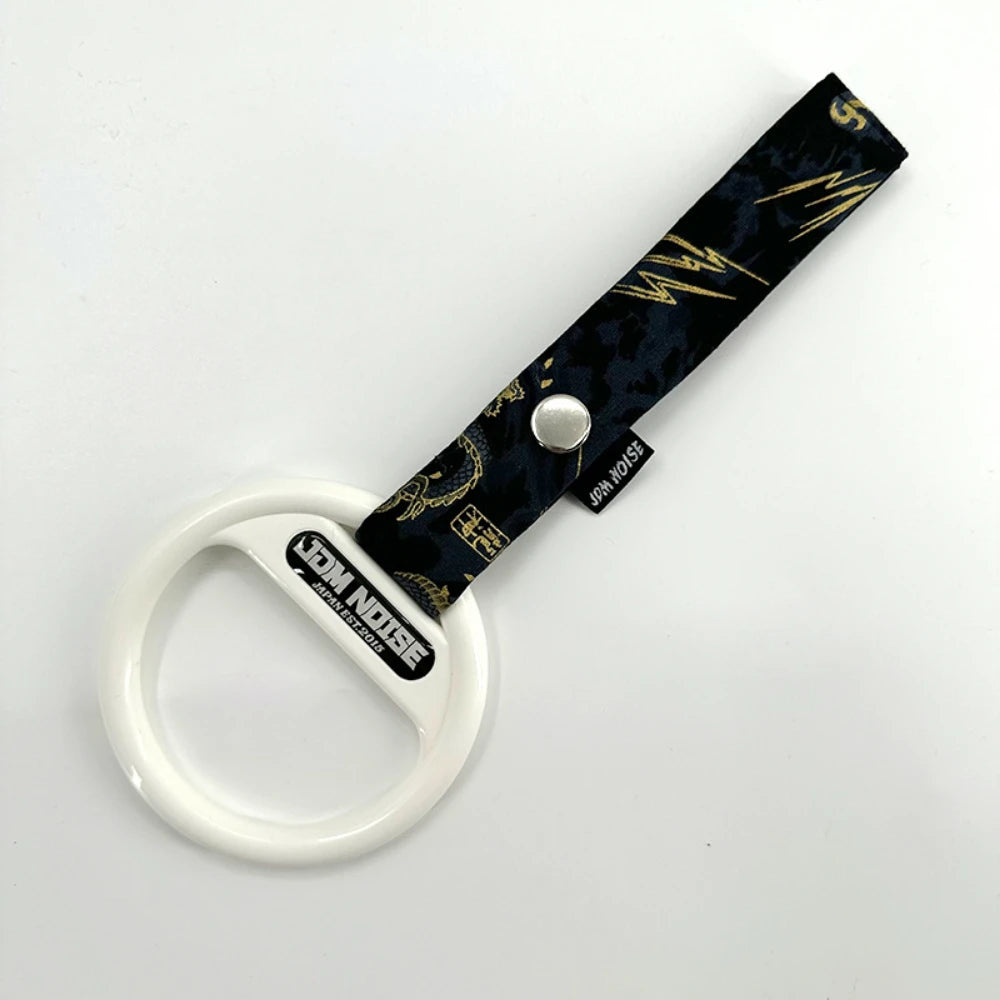 Japan Style Jdm Car Tsurikawa Lucky Cat Dragon Pattern Decorative Trailer Strap Universal Towing Accessory for Trailers