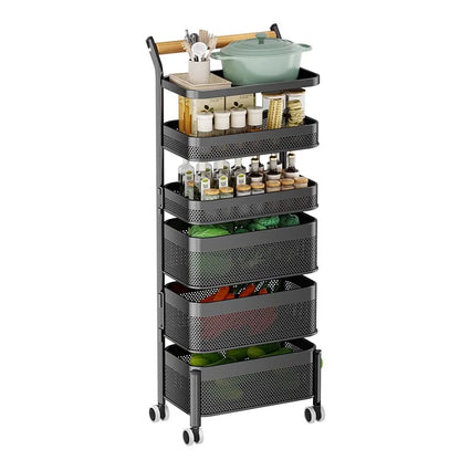 Carrito Bookshelf Mobile Kitchen Trolley Organizer with Wheels Gap Mobile Bookshelf Trolley Household Storage Rack 트롤리 수납선반