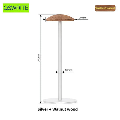 Walnut Wood Headphone Holder Minimalist Earphone Storage Rack Solid Wood Headphone Hanger Earphone Holder