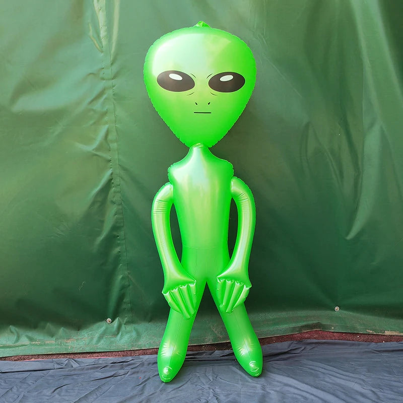 1~3pcs Green Alien Inflate Party Favor Inflates Inflatable Jumbo Alien Blow up Toy for Party Decorations, Halloween, Birthday