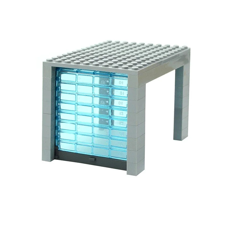 MOC City Parts Building blocks Creative Classic Car Rolling gate Garage Doors Windows Car DIY Accessories parking Toys