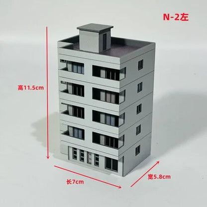 1/350/150 Diorama Outland City Modern Commercial Building Model Street Office Home Scene Model Toys