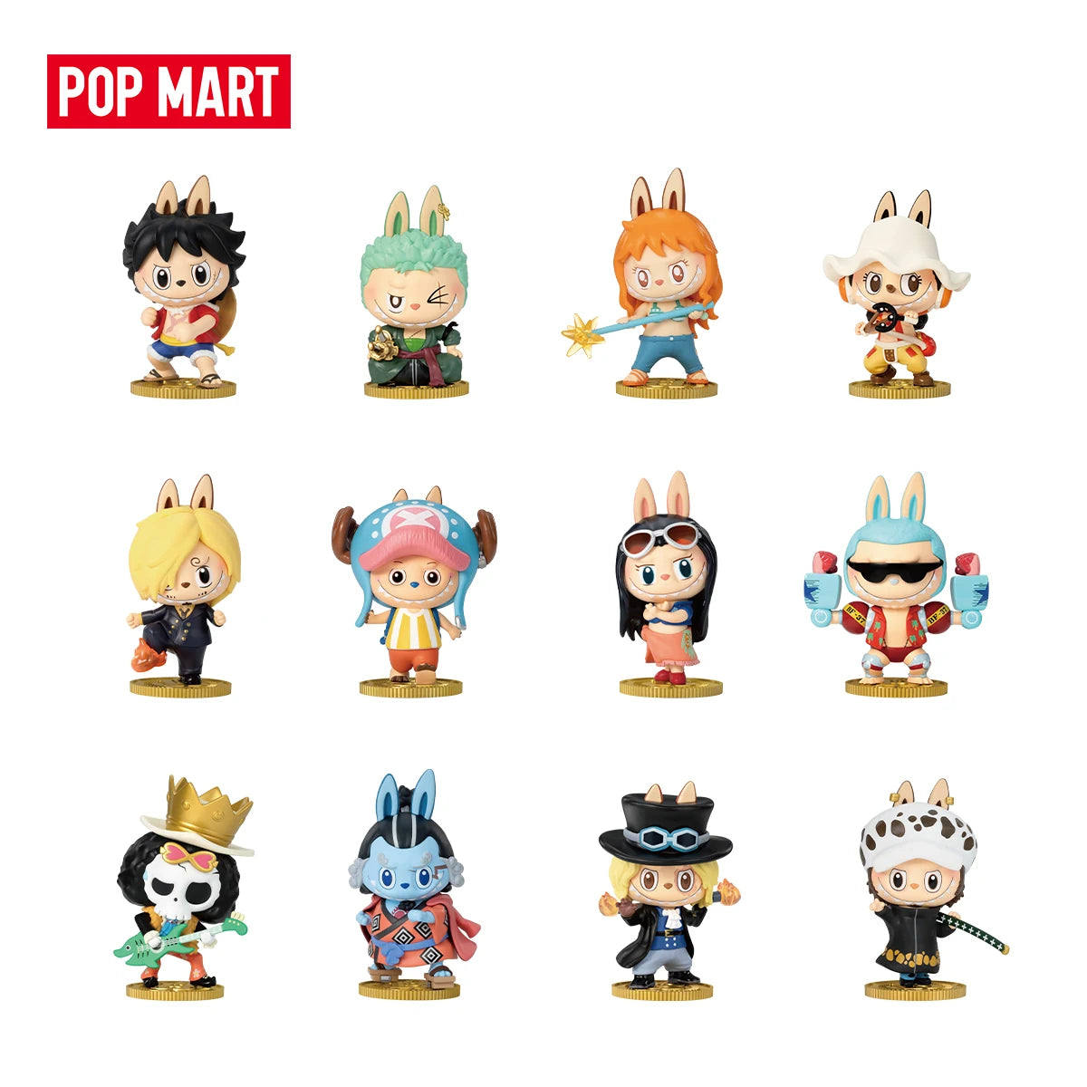 POP MART THE MONSTERS × One Piece Series Figures 1PC/12PCS Blind Box POPMART