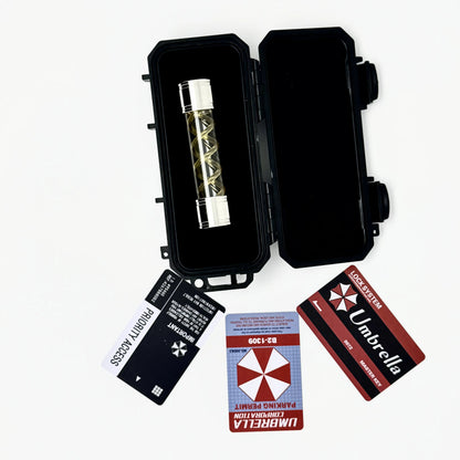 Resident Evil Handmade T-Virus Sample Bottle Model Toy - Umbrella Corporation Box Game Collectible