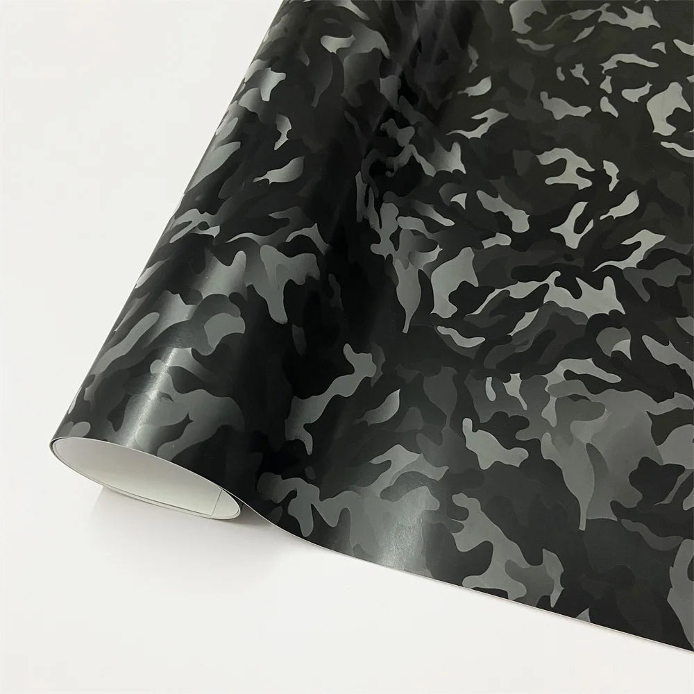 Black Forged Carbon Fiber Vinyl Wrap Cosmic Hex Carbon Car Wrapping Film For Interior & Exterior Vehicle Motorcycle