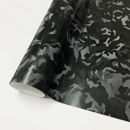 Black Forged Carbon Fiber Vinyl Wrap Cosmic Hex Carbon Car Wrapping Film For Interior & Exterior Vehicle Motorcycle