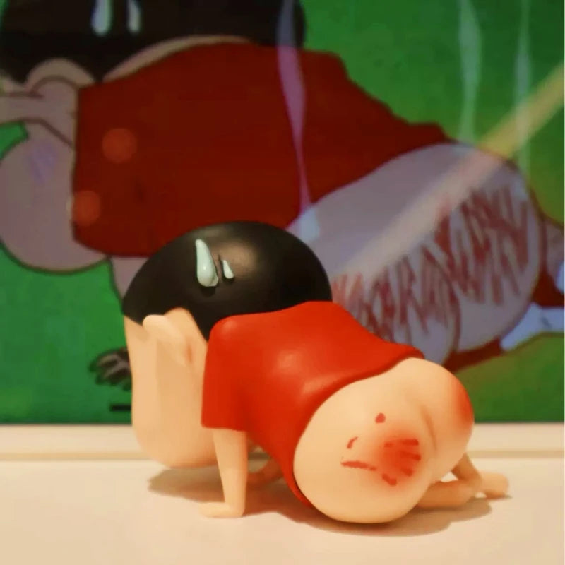 5cm Kawaii Anime Crayon Shin Chan Swollen Buttocks Figurine PVC Model Doll Desktop Decorations Cartoon Cute Ornament Kids Gift