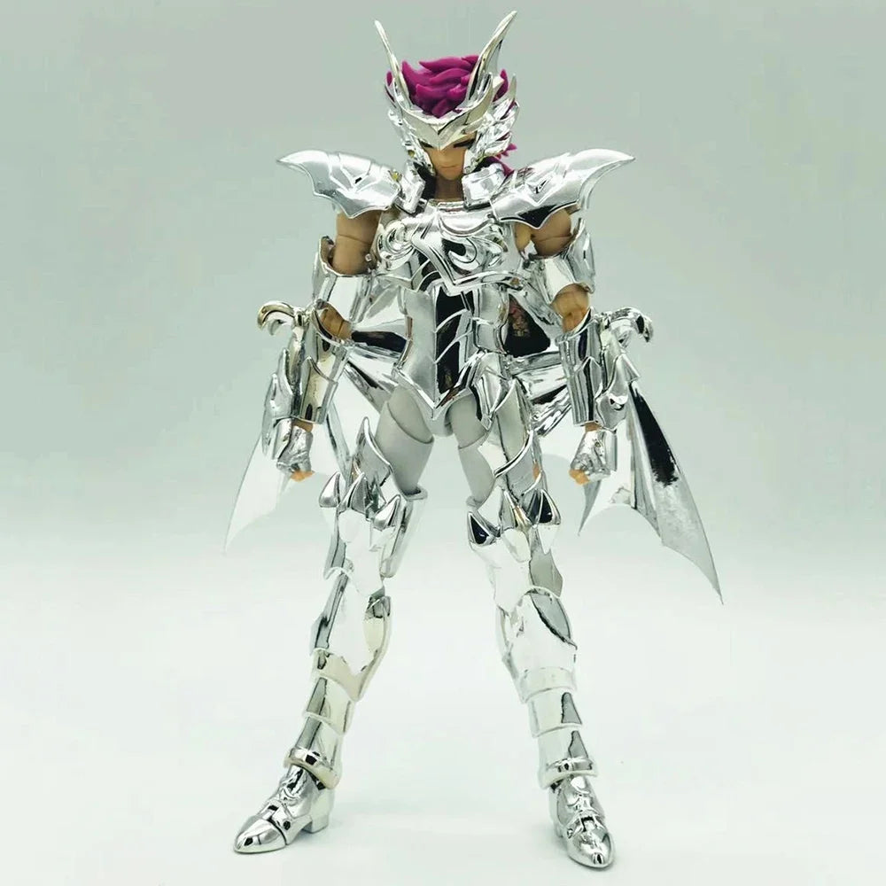 In Stock Ex Saint Seiya Xc Stars Saint Seiya Cloth Myth Ex Marina Scylla Io Pvc Metal Armor Cloth Action Figure Toys blue Silver