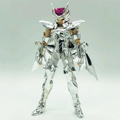 In Stock Ex Saint Seiya Xc Stars Saint Seiya Cloth Myth Ex Marina Scylla Io Pvc Metal Armor Cloth Action Figure Toys blue Silver