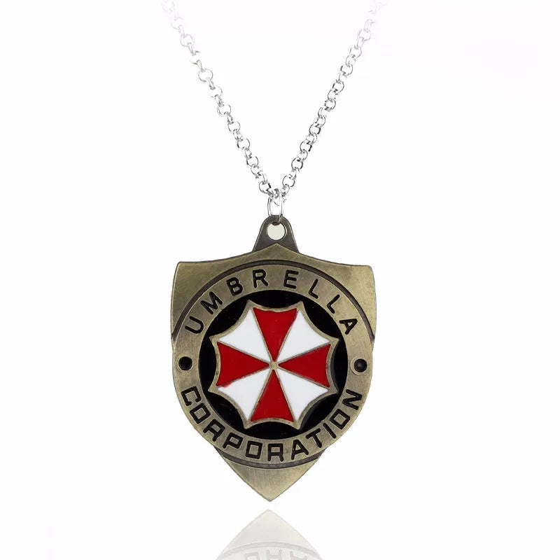 Residents Evils Key Chain Adornment Gifts Car Keychain Toy Umbrella Corporation Sublimation Blank Keyring Edc Necklace Jewelry