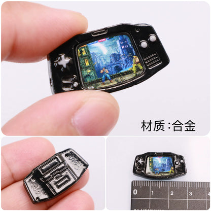 Mini Game Console Model Simulation Gameboy Dollhouse Decor Scene Shooting Prop Miniature Toy