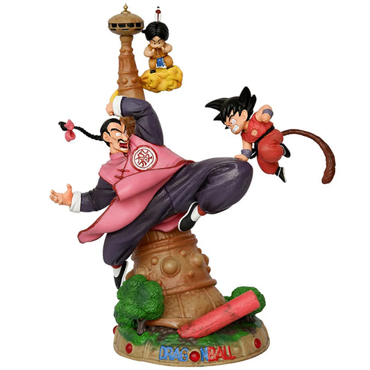 27cm Dragon Ball Tao Pai Pai Son Goku Karin Tower Figurine DBZ Anime PVC Action Figures Collection Toy for Kids Gift