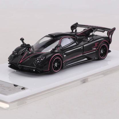 RM MODLE 1:64 Zonda Full Carbon Trim Diecast Car Model Alloy Simulation Supercar Collectible Can Open The hood