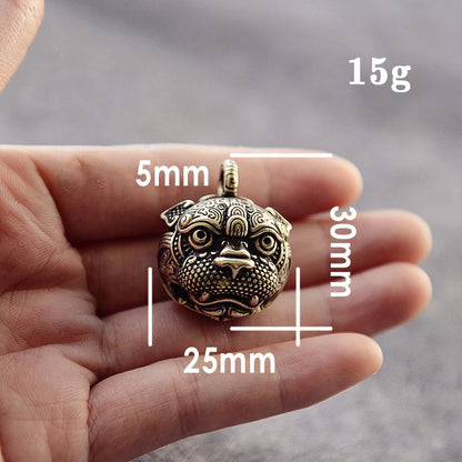 Brass Handicraft Die Casting Drop Bell Key Car Button Wind Bell Sect Bronze Bell Creative Gift Home Decoration Pendant