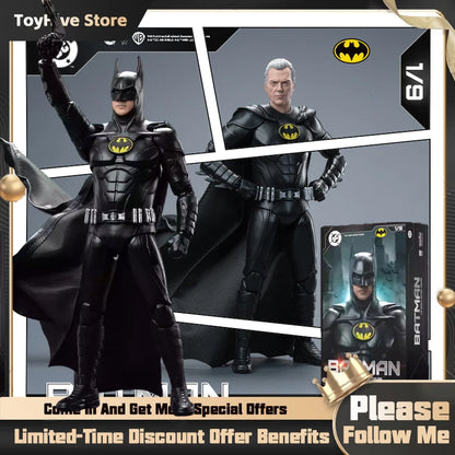 【In Stock】 Fondjoy Black Superman 2.0 Figure Dc Zack Snyder'S Justice League Figures 1/9 Super Man Pvc Model Doll Joint Movable