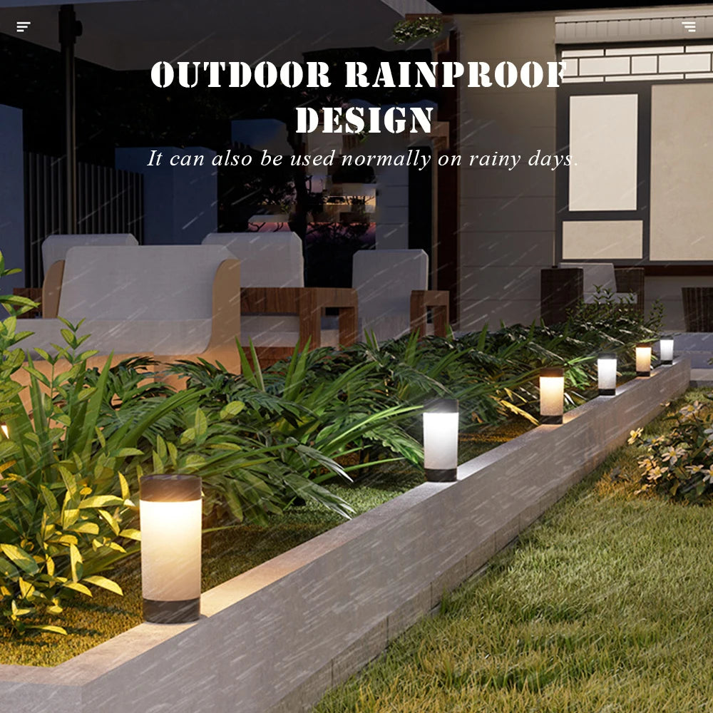 4pcs Outdoors Led Solar Garden Light Solar Power Lawn Light Street Lighting For Garden Decoration Solar Powered Path Lights