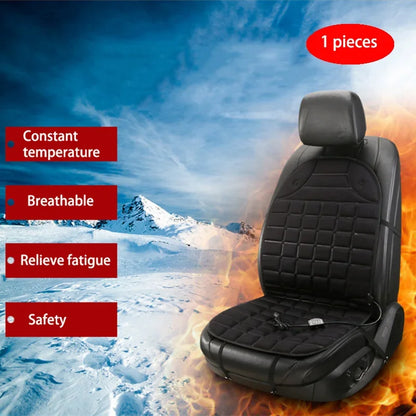 EAFC 12V Car Heating Cushion Heated Seat Pad Heater Winter Warmer Seat Winter seat Protector Auto Seat Cushion Pad Winter Mat