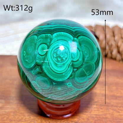 Malachite Pattern Sphere Ball Gemstones Reiki Energy Ore Natural Crystals Healing High Quality Home Decorations Room Decor Gift