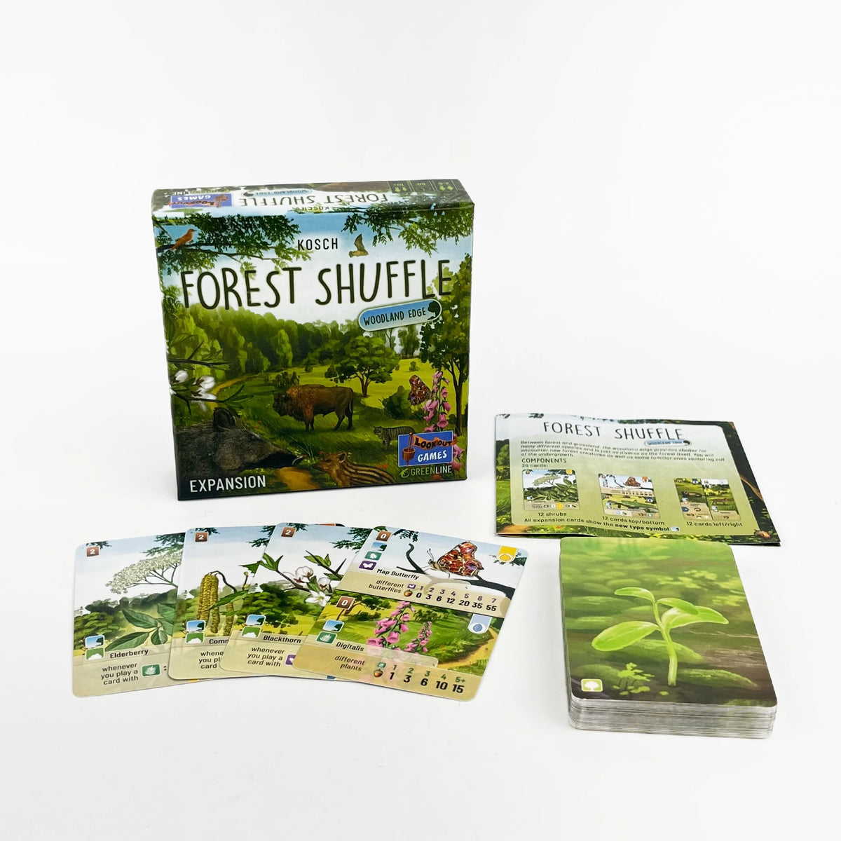 Classic Strategy Board Game:Forest Shuff Base Game、Expansion Board Game, Forest Art Style, Family Party Fun Adult Gift