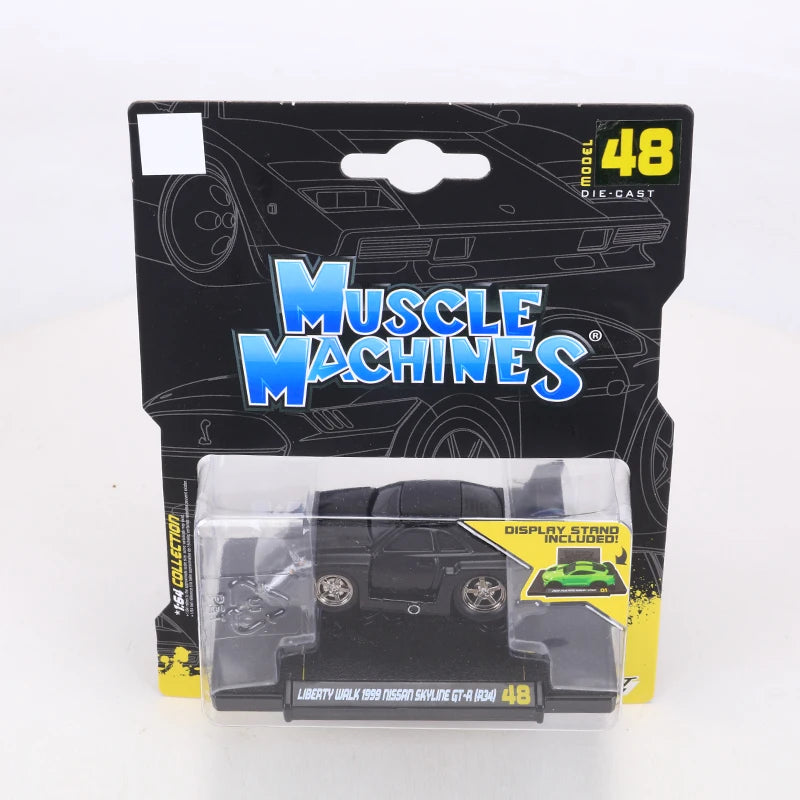 Maisto 1:64 Muscle Machines Car Alloy Miniature Diecast Model Ae86 Nissan Gt-R Toys Car Kid Gift ﻿
